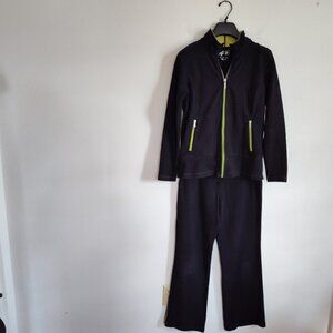 Ladies SZ PS Style & Co Sport Black Warm-Up Set